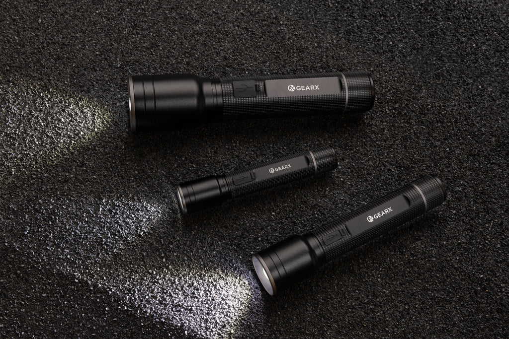 Gear X RCS recycled aluminium USB-rechargeable torch large