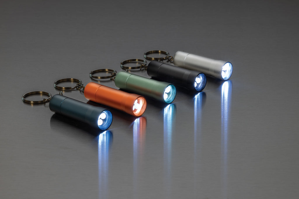 Flash RCS recycled aluminium keychain torch