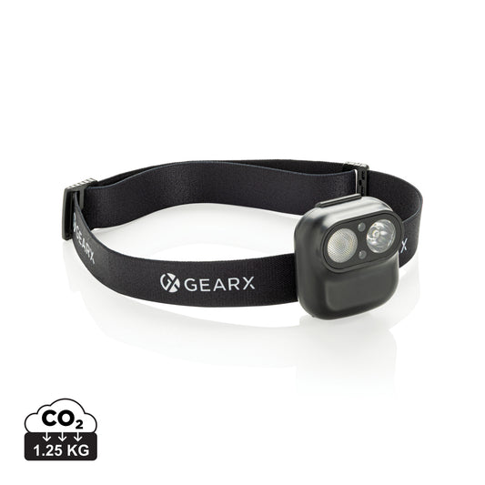 Gear X RCS rPlastic head torch with motion sensor