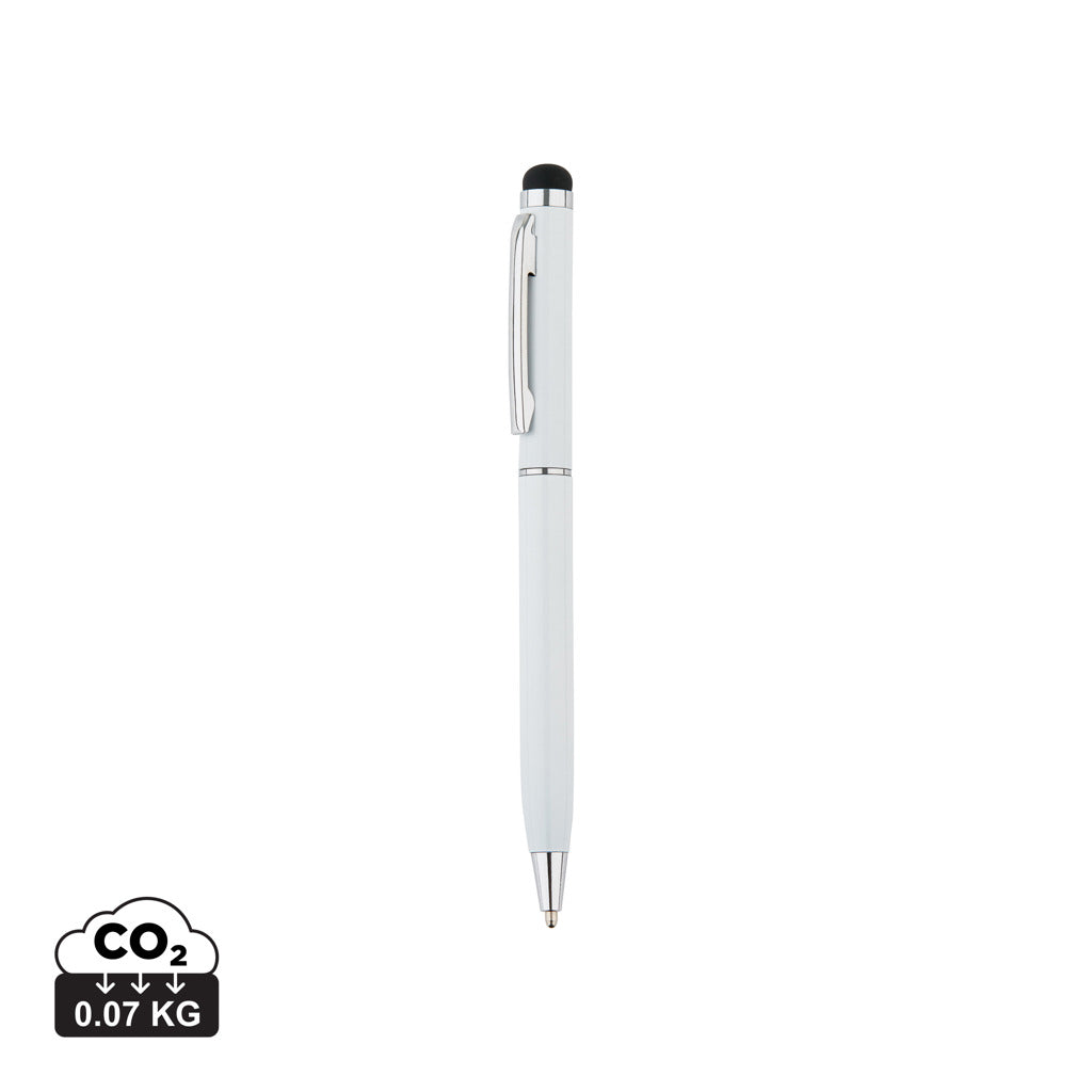 Thin metal stylus pen