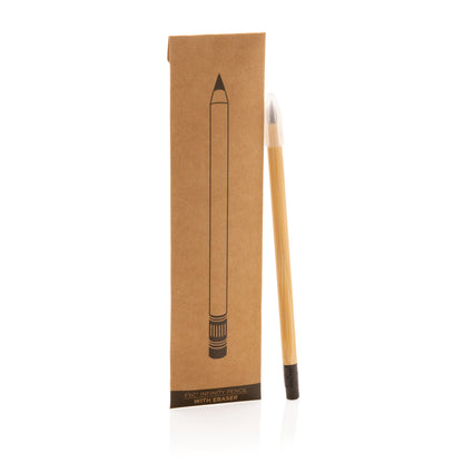 Bamboo infinity pencil with eraser