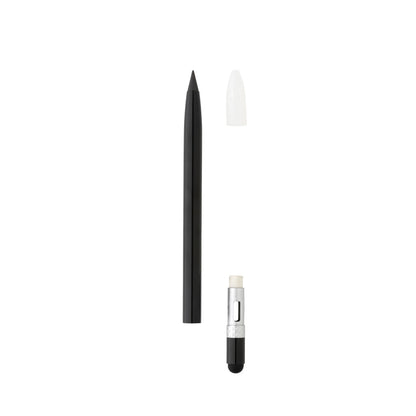 Aluminium inkless pen with eraser