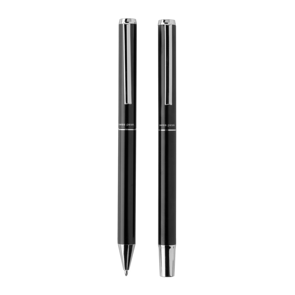 Swiss Peak Cedar RCS certified recycled aluminium pen set