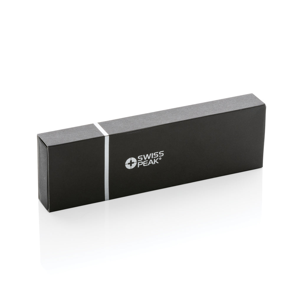 Swiss Peak Cedar RCS certified recycled aluminium pen set