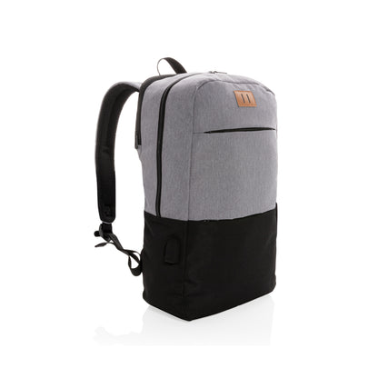 Modern 15.6' USB & RFID laptop backpack PVC free