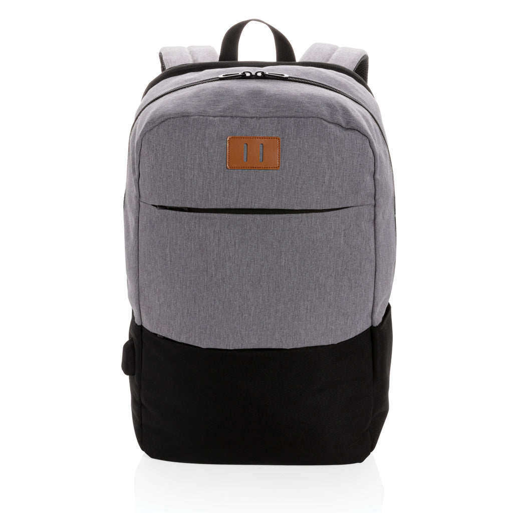 Modern 15.6' USB & RFID laptop backpack PVC free