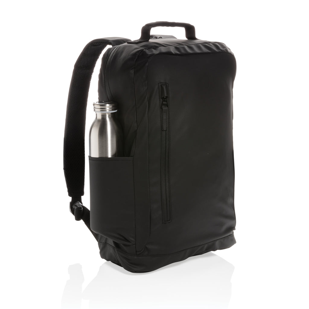 Fashion black 15.6' laptop backpack PVC free