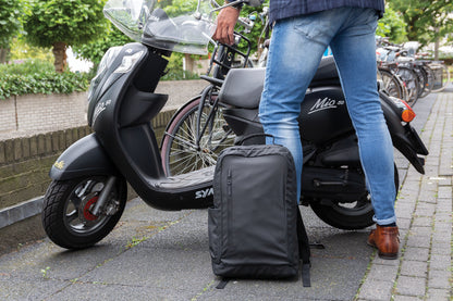 Fashion black 15.6' laptop backpack PVC free