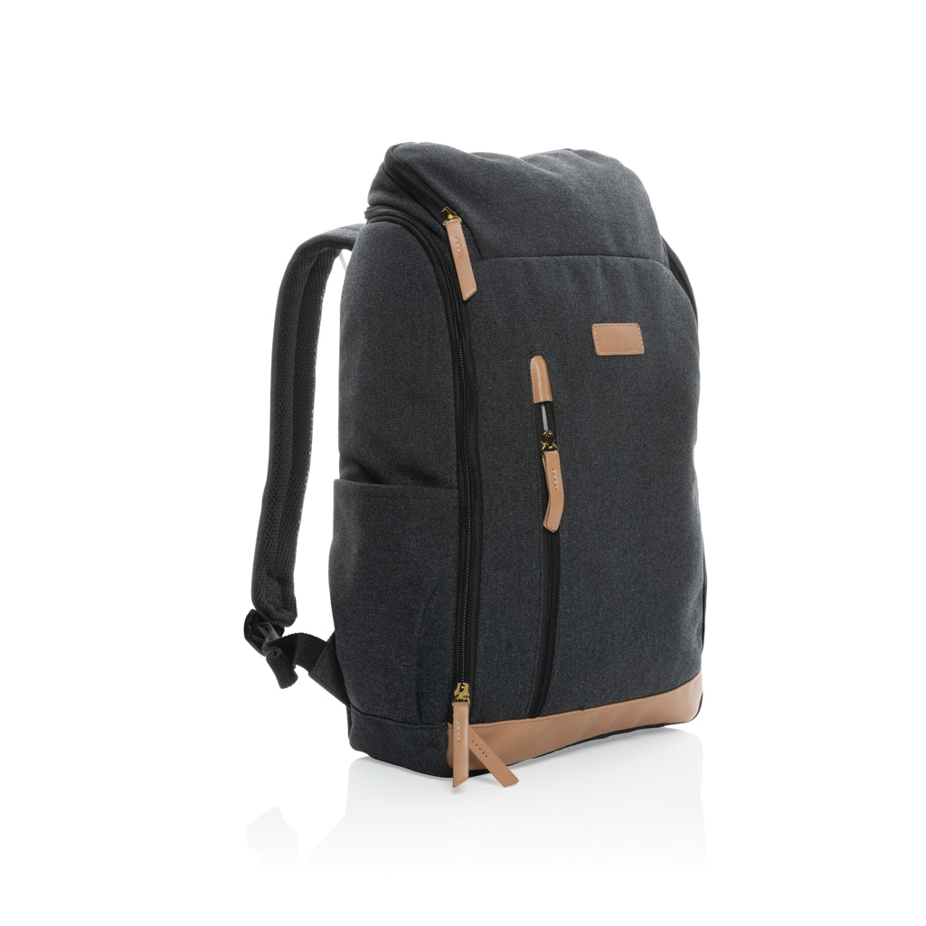 Impact AWARE™ 16 oz. recycled canvas 15' laptop backpack