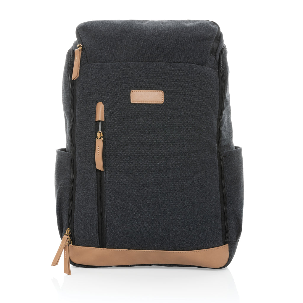 Impact AWARE™ 16 oz. recycled canvas 15' laptop backpack