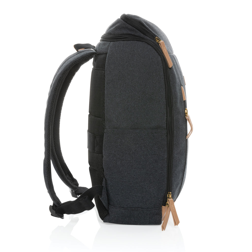 Impact AWARE™ 16 oz. recycled canvas 15' laptop backpack