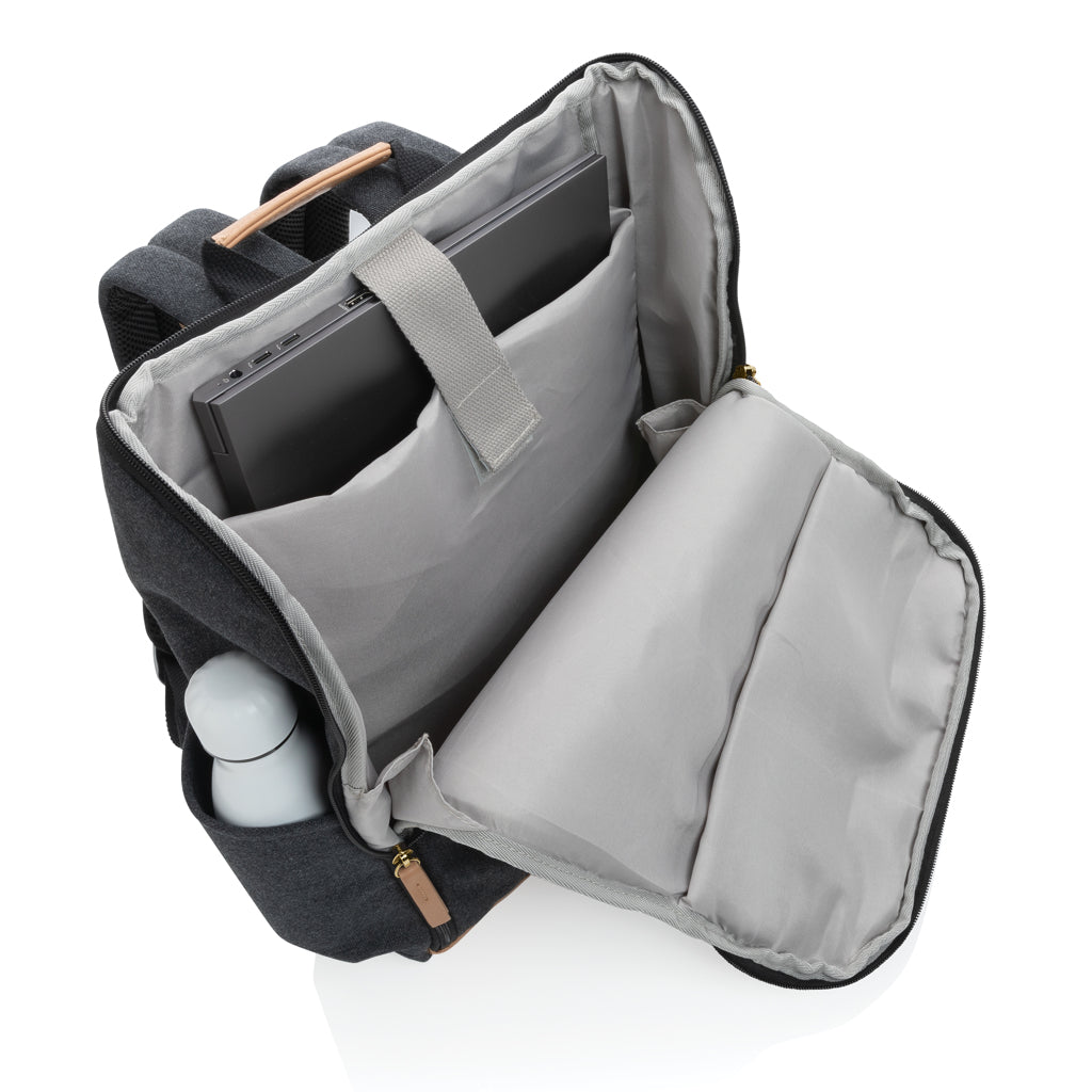 Impact AWARE™ 16 oz. recycled canvas 15' laptop backpack