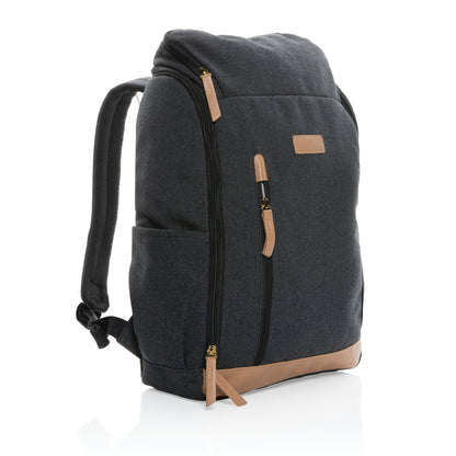 Impact AWARE™ 16 oz. recycled canvas 15' laptop backpack