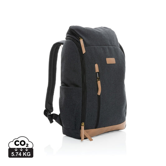 Impact AWARE™ 16 oz. recycled canvas 15' laptop backpack