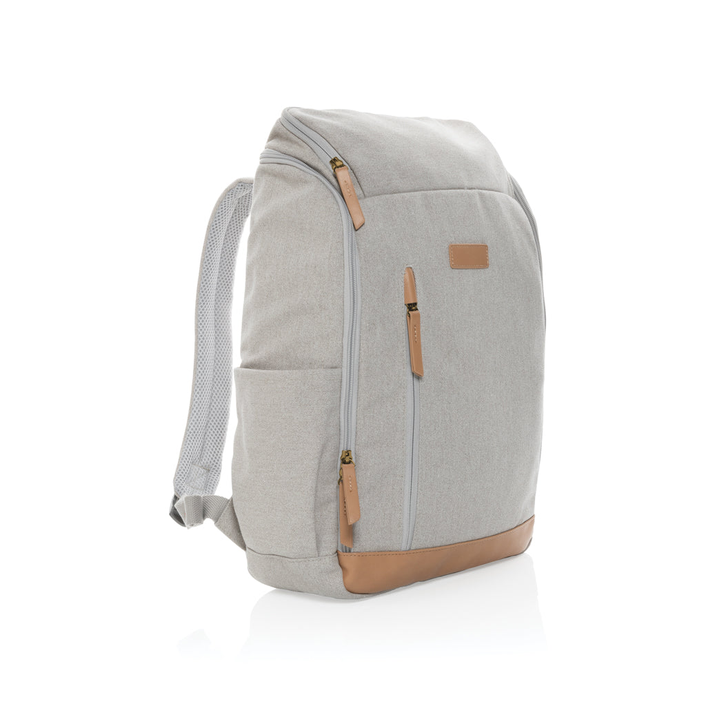 Impact AWARE™ 16 oz. recycled canvas 15' laptop backpack