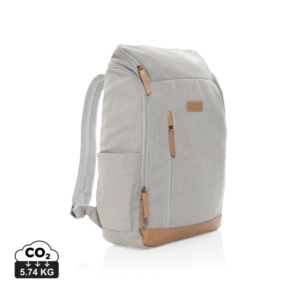 Impact AWARE™ 16 oz. recycled canvas 15' laptop backpack