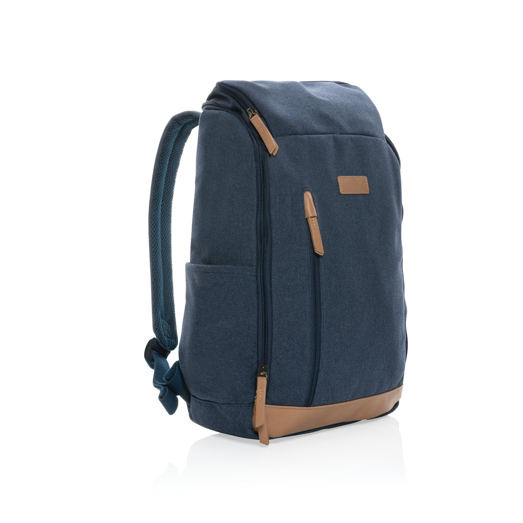 Impact AWARE™ 16 oz. recycled canvas 15' laptop backpack