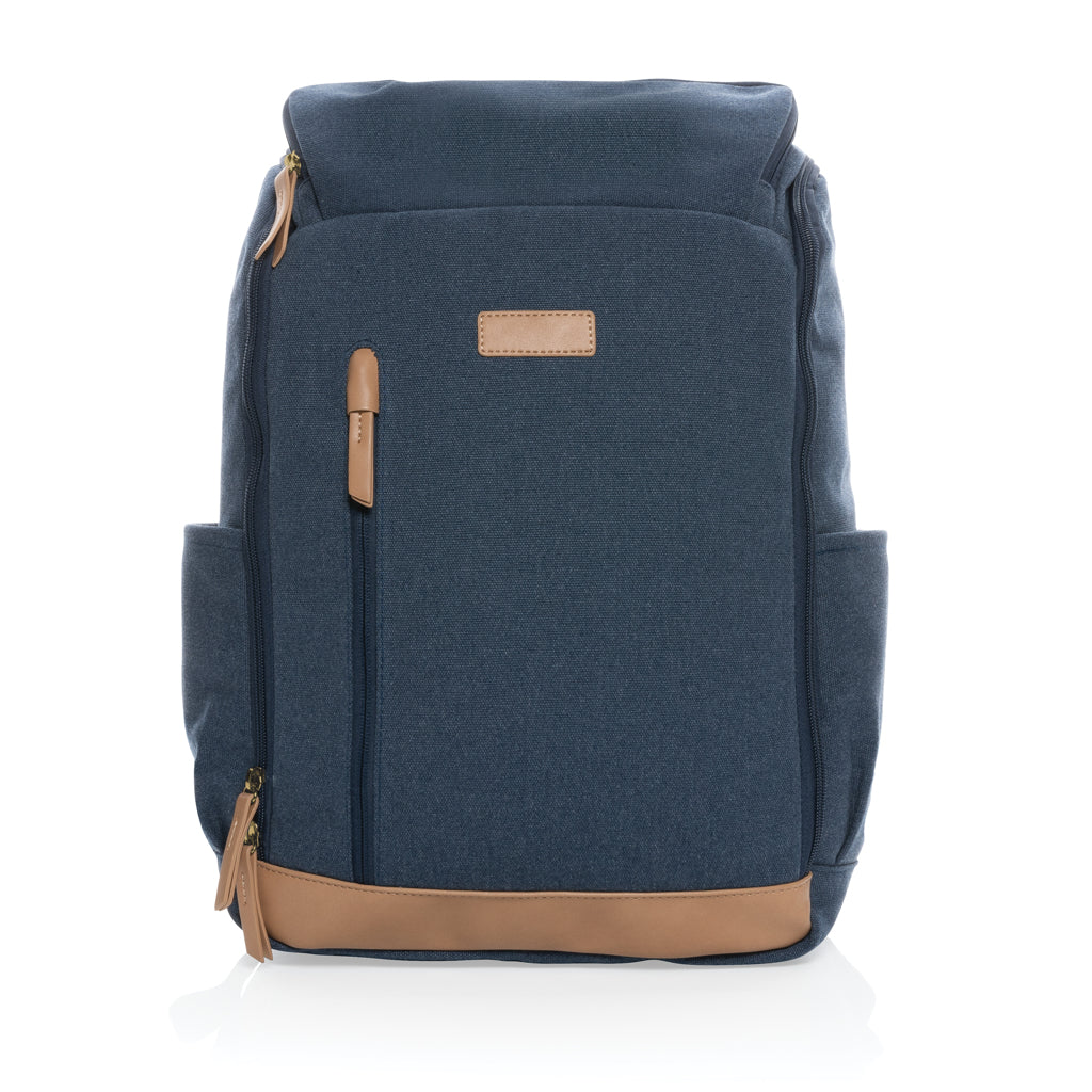 Impact AWARE™ 16 oz. recycled canvas 15' laptop backpack