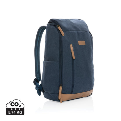 Impact AWARE™ 16 oz. recycled canvas 15' laptop backpack