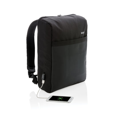 Swiss Peak 15' anti-theft RFID & USB backpack PVC free