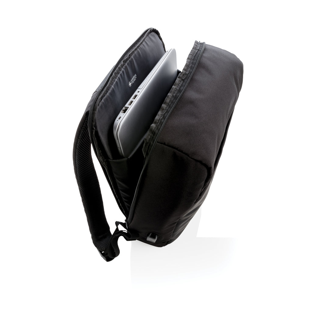 Swiss Peak 15' anti-theft RFID & USB backpack PVC free