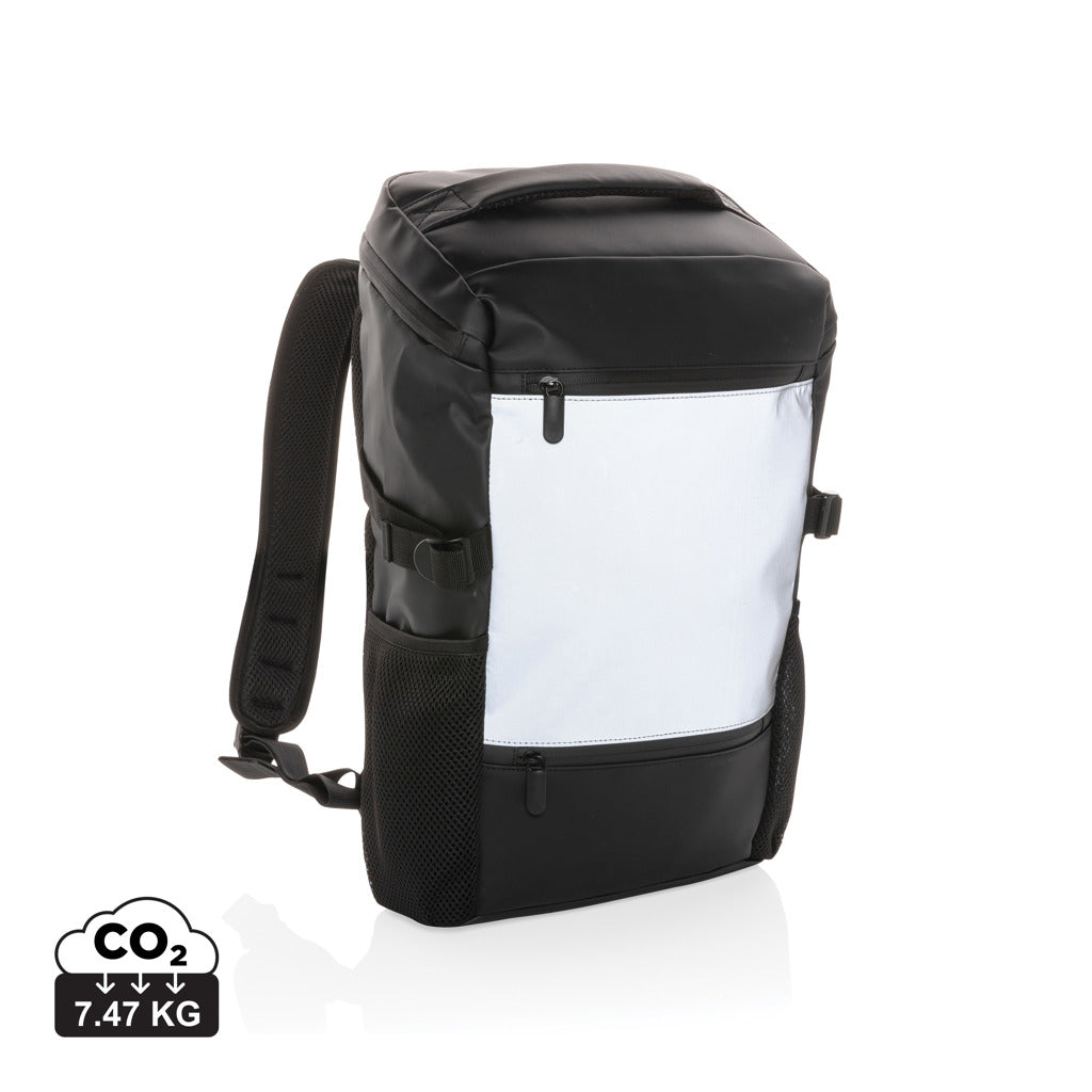PU high visibility easy access 15.6' laptop backpack