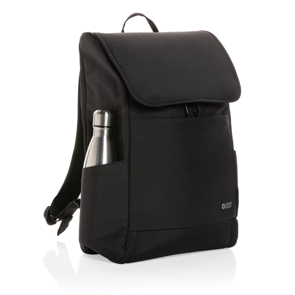 Swiss Peak Fern AWARE™ RPET all over zipper 15.6' backpack
