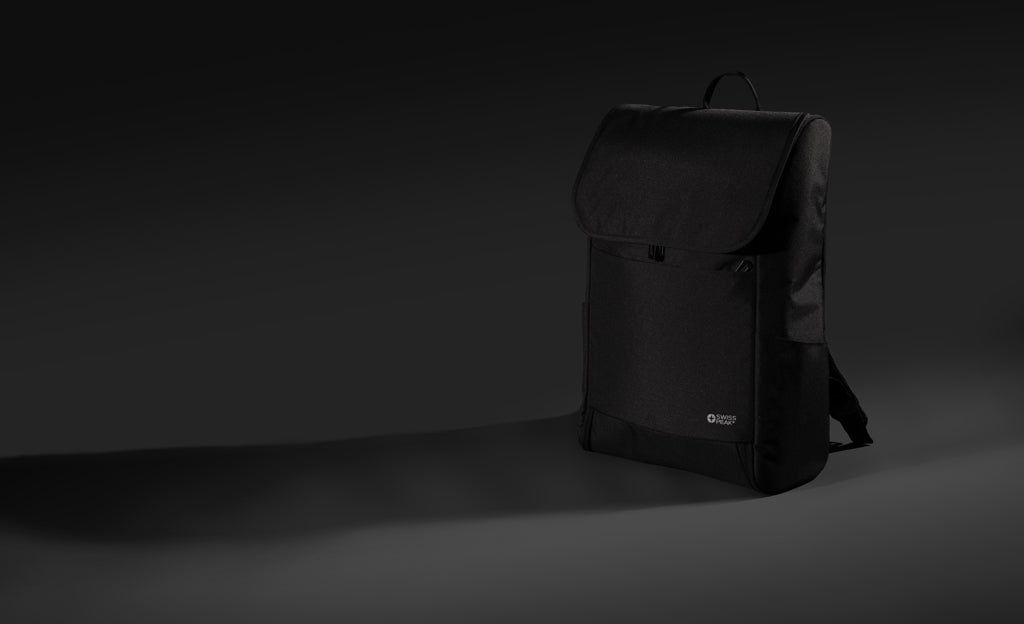 Swiss Peak Fern AWARE™ RPET all over zipper 15.6' backpack