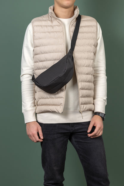 Crescent AWARE™ RPET half moon sling bag