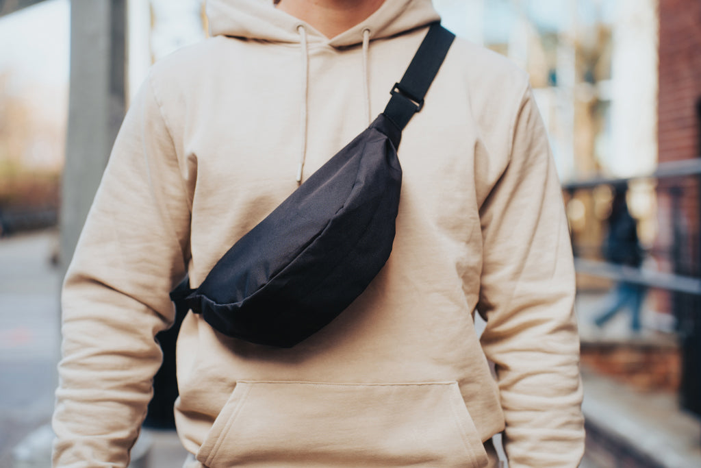 Crescent AWARE™ RPET half moon sling bag
