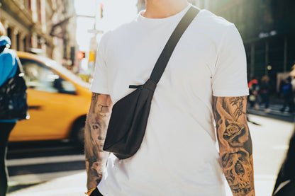 Crescent AWARE™ RPET half moon sling bag