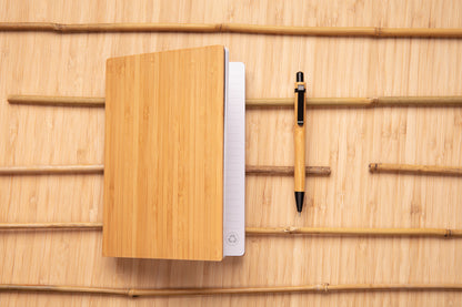 A5 Bamboo notebook & pen set