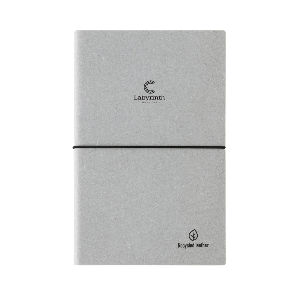 A5 GRS recycled leather notebook