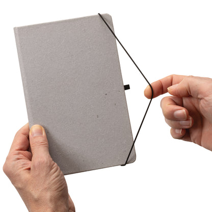 GRS Recycled leather hardcover notebook A5