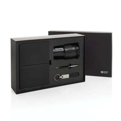 Swiss Peak RCS certified deluxe business gift set w/ tumbler