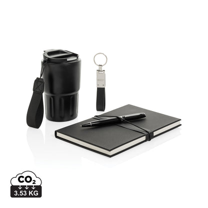 Swiss Peak RCS certified deluxe business gift set w/ tumbler