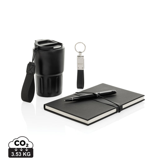 Swiss Peak RCS certified deluxe business gift set w/ tumbler