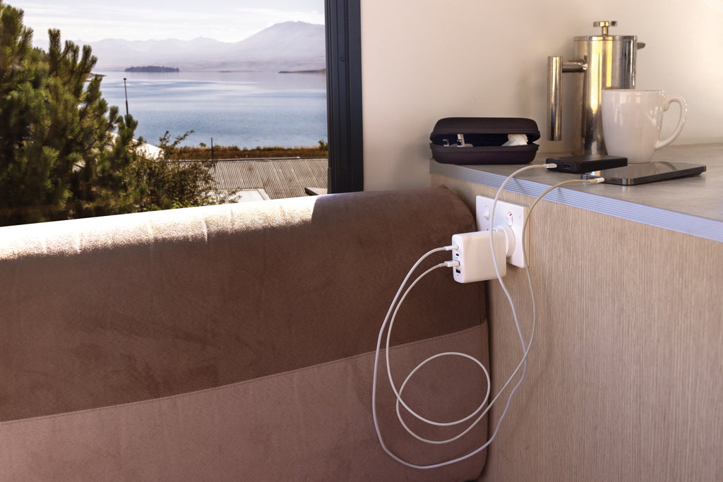 TravelCharge Pro RCS rplastic travel charger with USB C