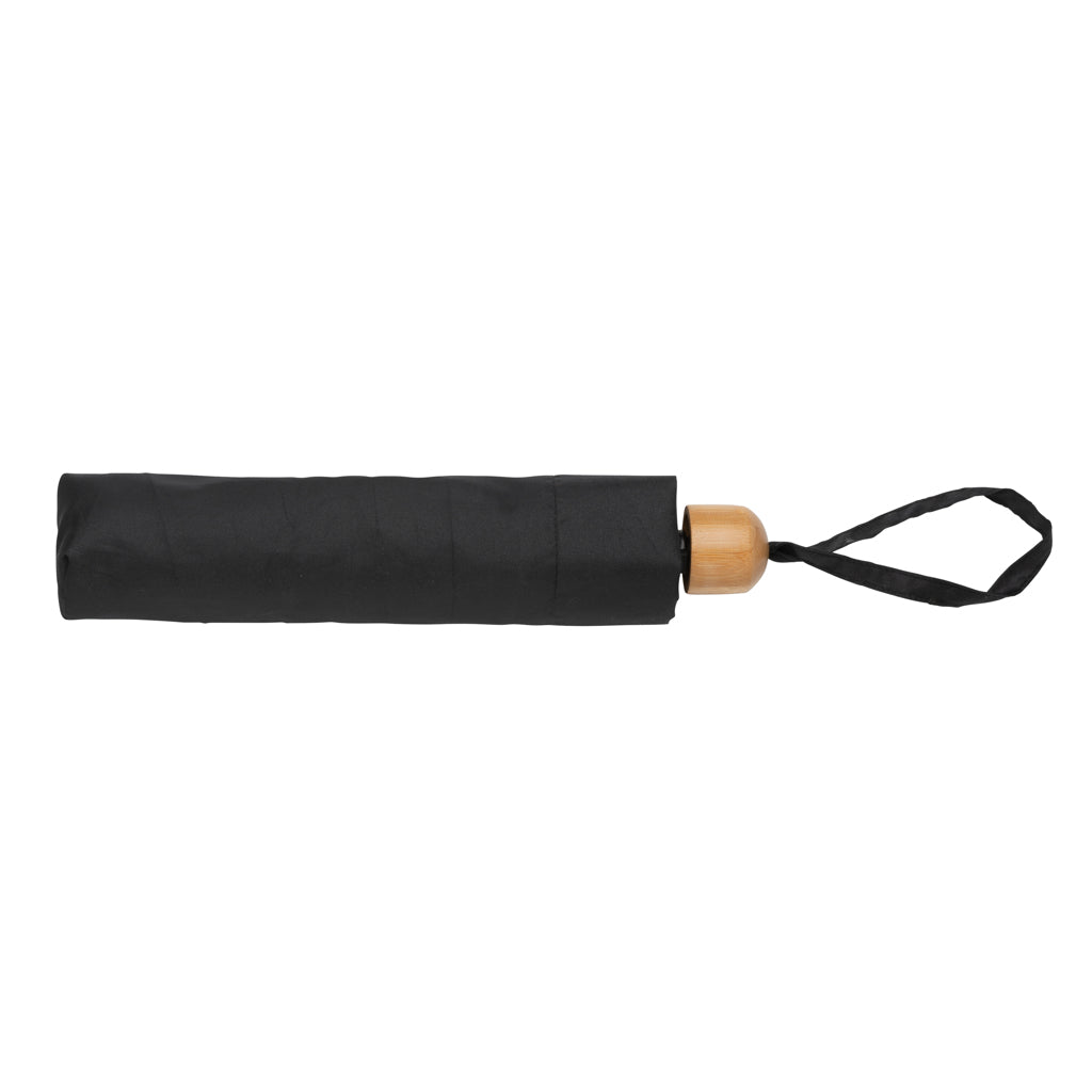 20.5' Impact AWARE™ RPET 190T Pongee bamboo mini umbrella