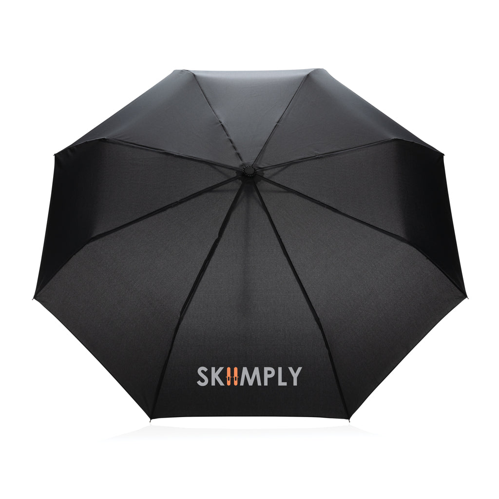 20.5' Impact AWARE™ RPET 190T Pongee bamboo mini umbrella