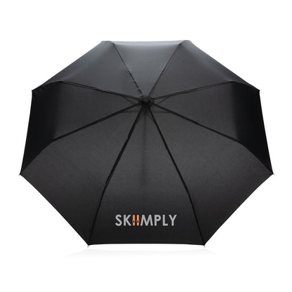 20.5' Impact AWARE™ RPET 190T Pongee bamboo mini umbrella