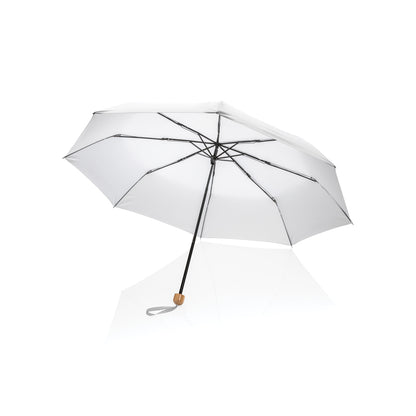 20.5' Impact AWARE™ RPET 190T Pongee bamboo mini umbrella