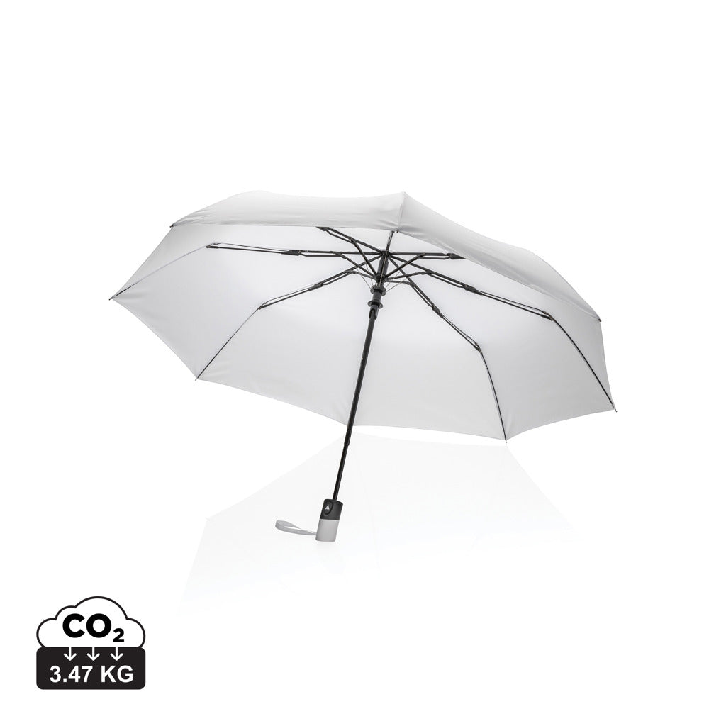 21' Impact AWARE™ RPET 190T mini auto open umbrella