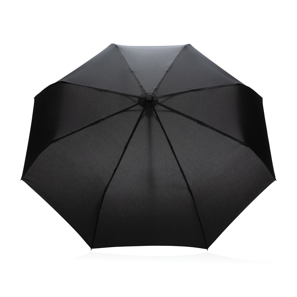 21' Impact AWARE™ RPET 190T bamboo auto open/close umbrella