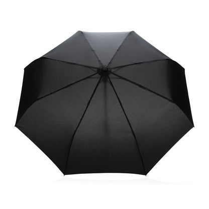 21' Impact AWARE™ RPET 190T bamboo auto open/close umbrella