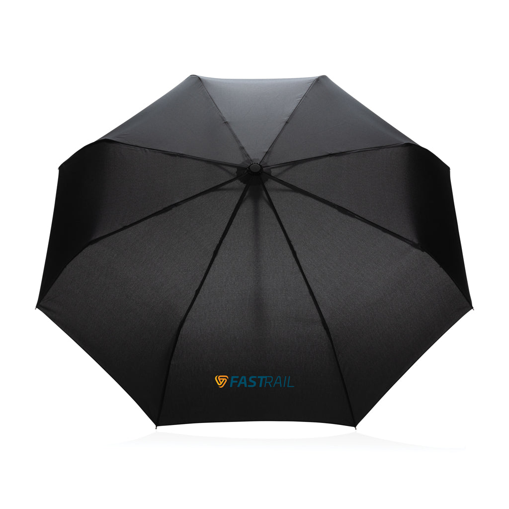 21' Impact AWARE™ RPET 190T bamboo auto open/close umbrella