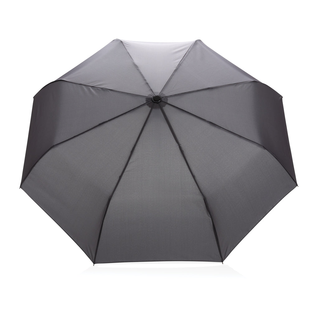 21' Impact AWARE™ RPET 190T bamboo auto open/close umbrella