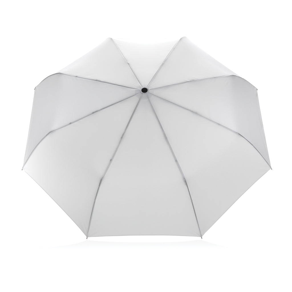 21' Impact AWARE™ RPET 190T bamboo auto open/close umbrella
