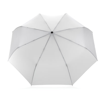 21' Impact AWARE™ RPET 190T bamboo auto open/close umbrella