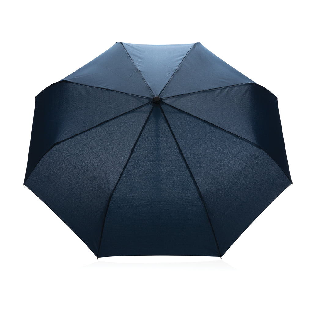 21' Impact AWARE™ RPET 190T bamboo auto open/close umbrella